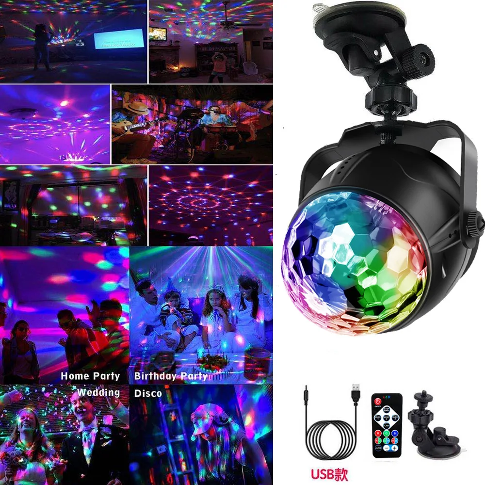 Stage light new remote control LED mini laser light family-style bar KTV private room light laser magic ball