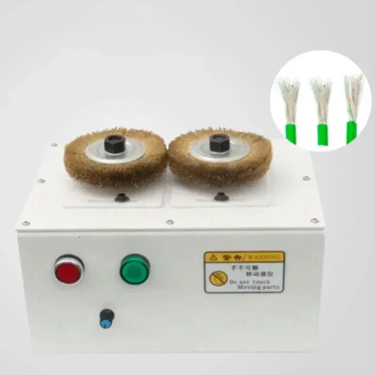 Direct brush machine high speed wire stripping and splitting machine shield layer dividing machine mesh belt winding