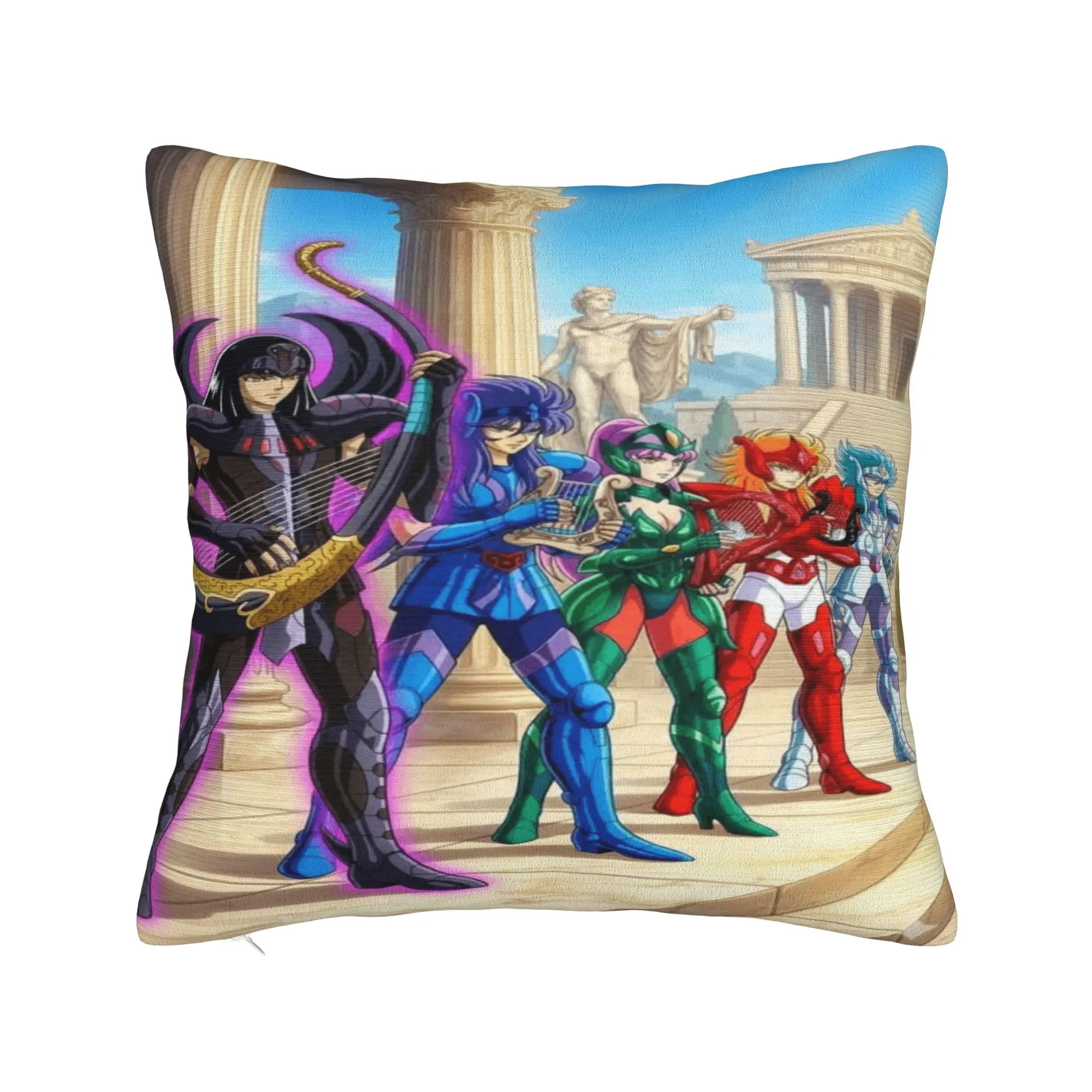 The Knights Pillow Case Saint Seiya Comfy Pillow Cover Vintage Pillowcases For Sofa Car Home Decor