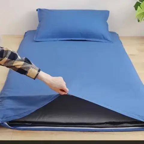 完全密閉型マットレス保護カバー,ジッパー付き,シングルベッドとダブルベッド用の保護パッド,学生と赤ちゃん用,360 °, 90 cm, 150cm