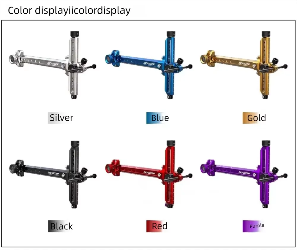 BICASTER 9inch Aluminum Recurve Bow Sight with Micro-adjustment for Left And Right Hand Shooters Archery Equipment