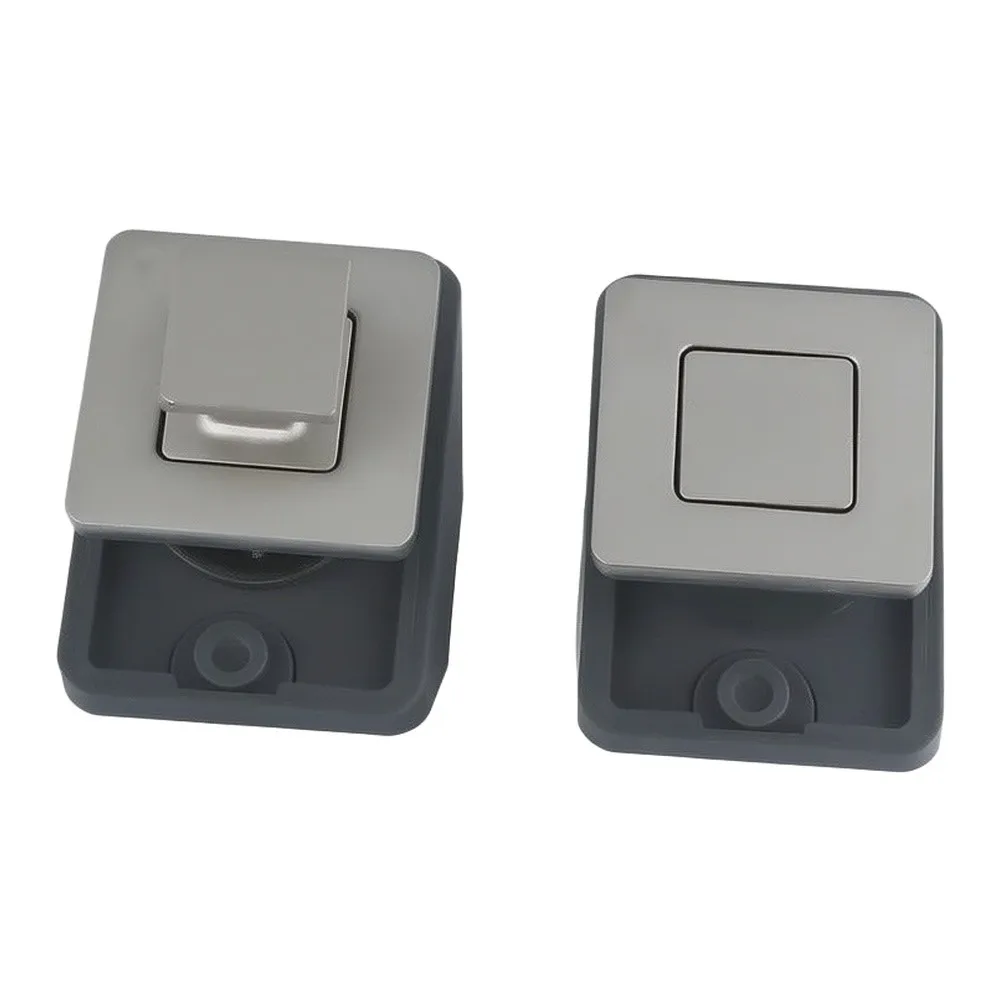 2 Packs Zinc Alloy Push Button Latch Keyless Cabinet Lock For RV for camper Trailer Boat For Motorhome Drawer Cupboard Hardware