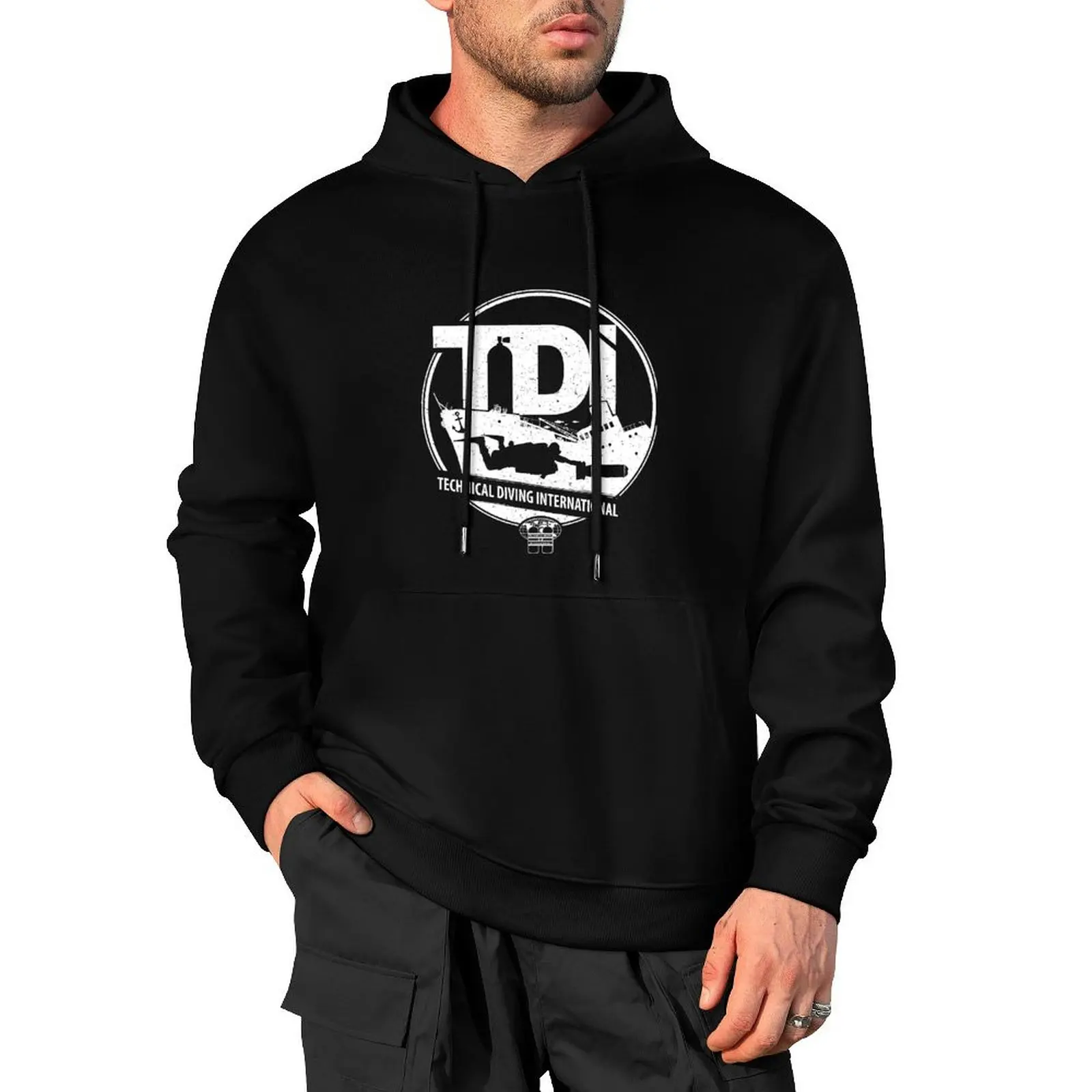 

Technical Diving International (TDI) - Wreck Diver with DPV Pullover Hoodie aesthetic clothing blouse graphic hoodies