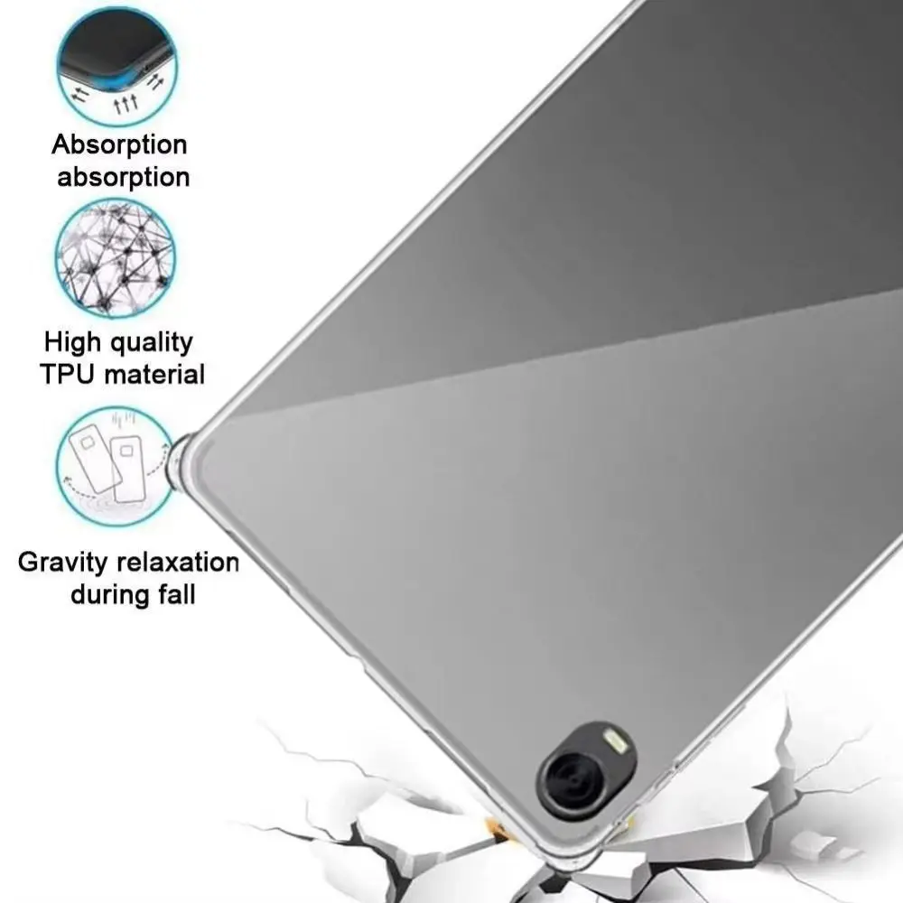 Transparent Tablet Case Shockproof 4 Airbags Protective Cover TPU Ultra-thin Back Cover for Alldocube iplay60 Mini Pro 8.4 inch