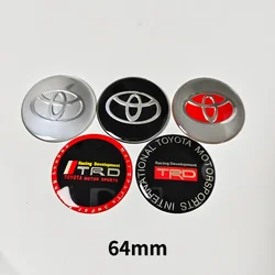 Auto Styling 56mm 64mm Autoreifen Rad Mittel naben kappe Abzeichen Aufkleber für Toyota C-Std. Prado Rav4 Yaris Hilux Prius Corolla Camry