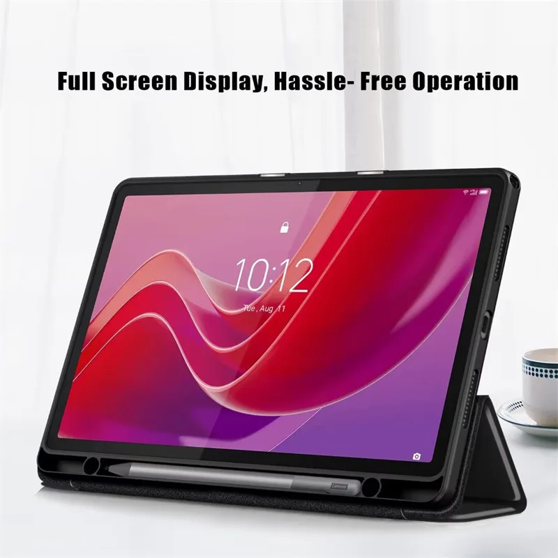 Transparente Acryl-Schutzhülle für Lenovo Xiaoxin Pad 2024 TB331FC mit Marmormuster – Detail 4