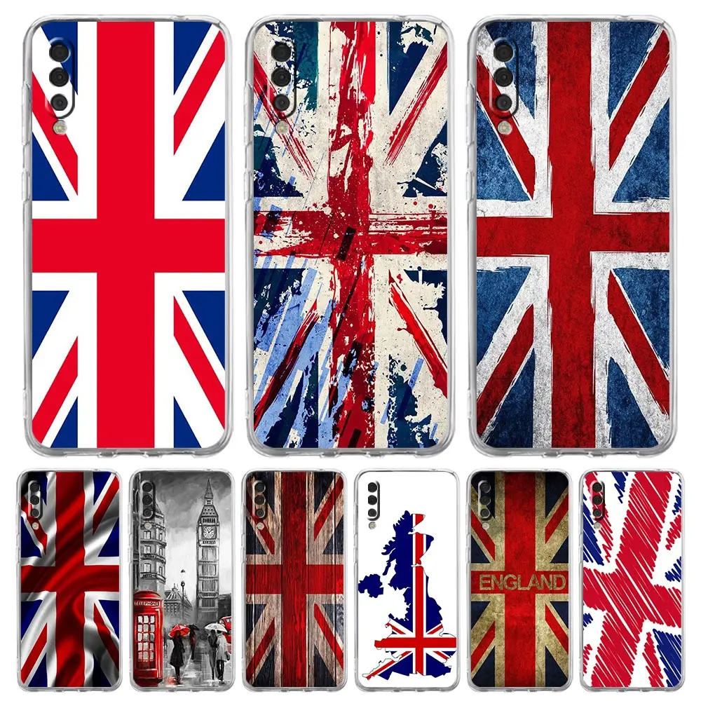 England UK flags Phone Case For Samsung A54 A52 A50 A70 A30 A40 A20S A20E A02S A12 A14 A16 A22 A24 A42 A34 A32 5G A04s A06 Cover