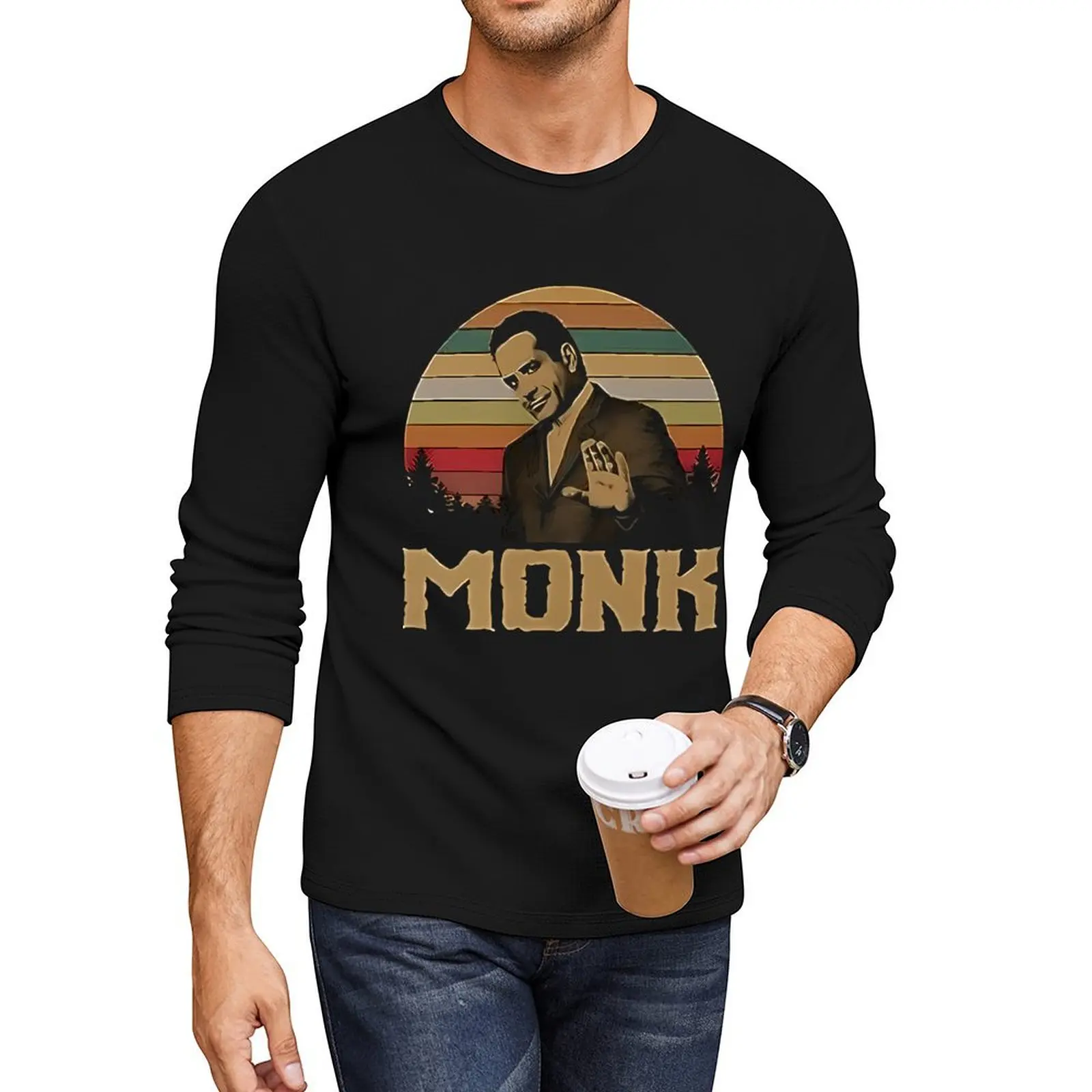 Adrian Monk Adrian Monk Adrian Monk Long T-Shirt plus size t shirts anime men clothes