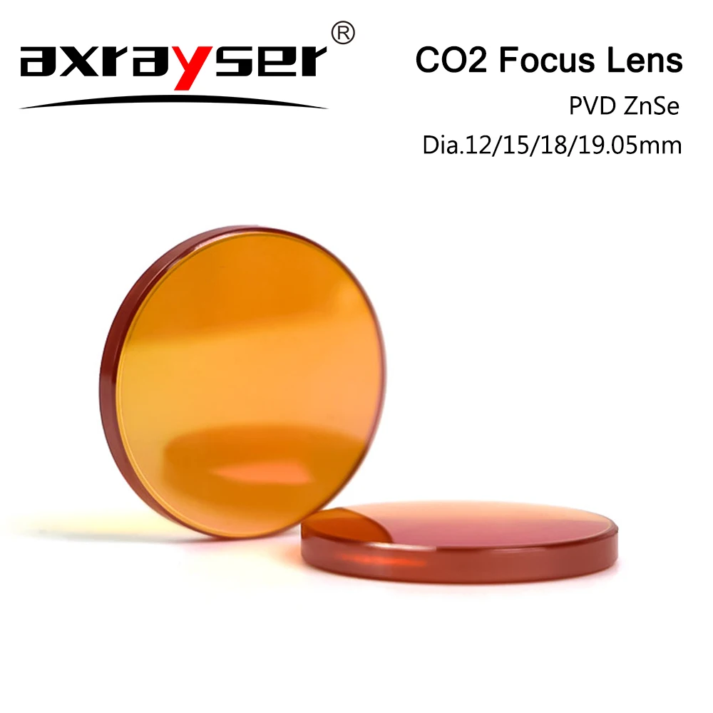 CO2 Laser Focusing Lens Dia.15/18/20mm PVD ZnSe Lenses FL 50.8 - 127mm for Laser Engraving Cutting Machine