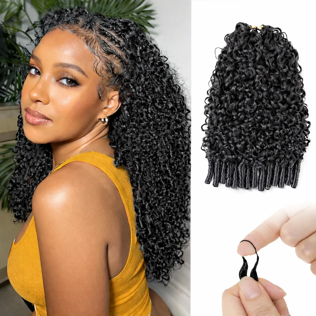 

Бирманские кудрявые волосы для крючкового плетения, легкие, предварительно разделенные, невидимые, без узлов, натуральные, из необработанных волос, для женщин.