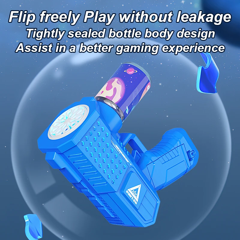 Pistolet à bulles Gatling pour enfants, 10 trous, entièrement automatique, machine à bulles sans batterie ni eau à bulles