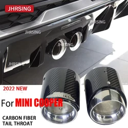 Carbon Fiber Exhaust Tip Muffler Tips Exhaust Pipe 95mm Fit for JOHN COOPER WORKS for Mini JCW 2022 2.0T