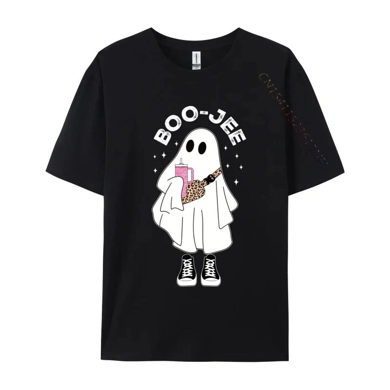 Disfraz de Halloween de fantasma Spooky Season, Boujee Normal, baratas camisetas personalizadas, Tops de algodón peinado, camisetas casuales para hombres, otoño