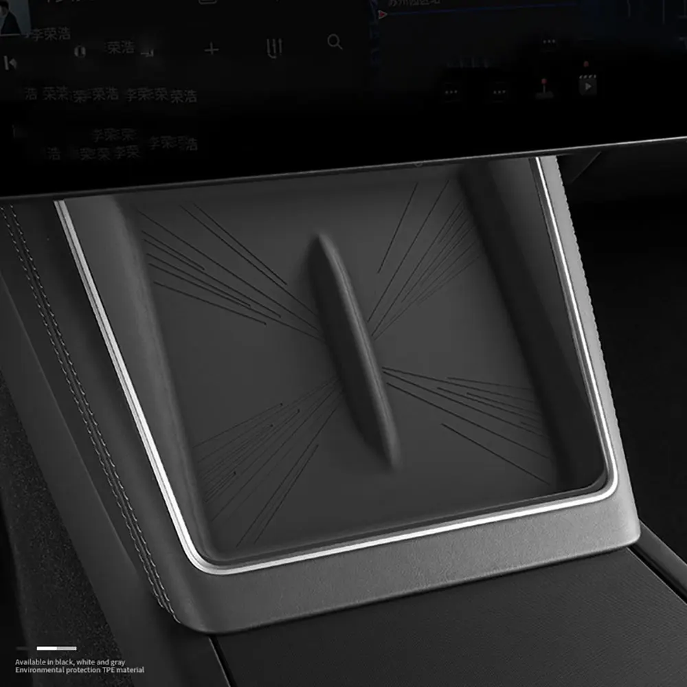 

Center Console Wireless Charging Silicone Mat For Tesla Model 3 Highland(2024-2025) Model Y Juniper 2025 Accessories Interior