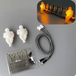 1 Pair LED Luminous Doll Lighting Upgrade for 1/14 Tamiya RC Truck Tipper 770S ACTROS AROCS TGX Diy Parts