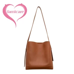 Borsa a tracolla minimalista da donna borsa a tracolla Casual in vera pelle di lusso da donna borsa a secchiello classica femminile 2023 nuovo stile