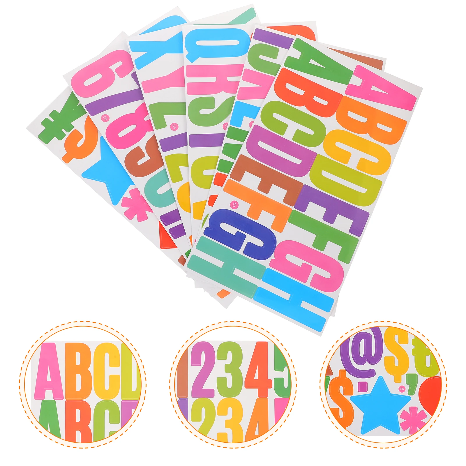

600pcs Alphabet Colorful Letter Number for Scrapbooking DIY Crafts Self-Adhesive Labels Cards Bottles Phone Cases