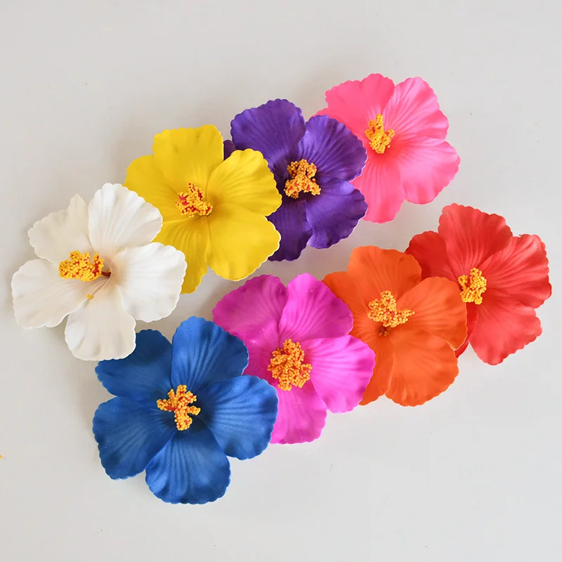 2/5 stücke Hawaiian Blume Haar Clip Sommer Strand Geburtstag Party Hochzeit Dekoration Mädchen Künstliche Ei Blumen Haarnadel Zubehör – Detail 5