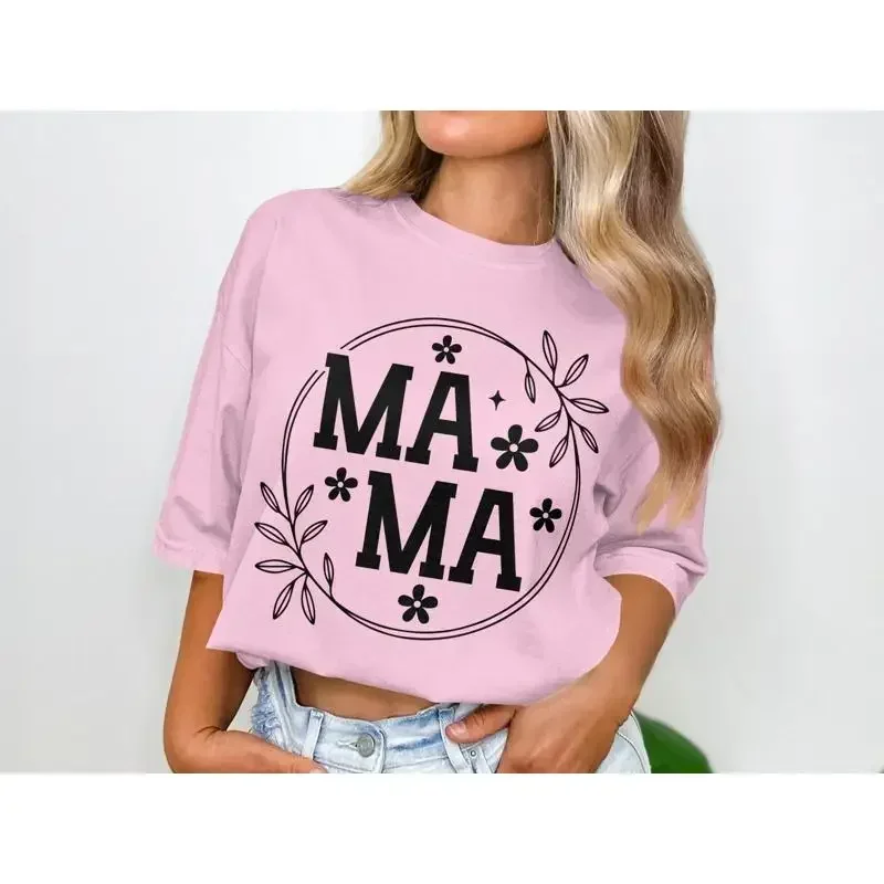 Mama T Shirt Mother'S Day Floral Cute Present For Mom Top