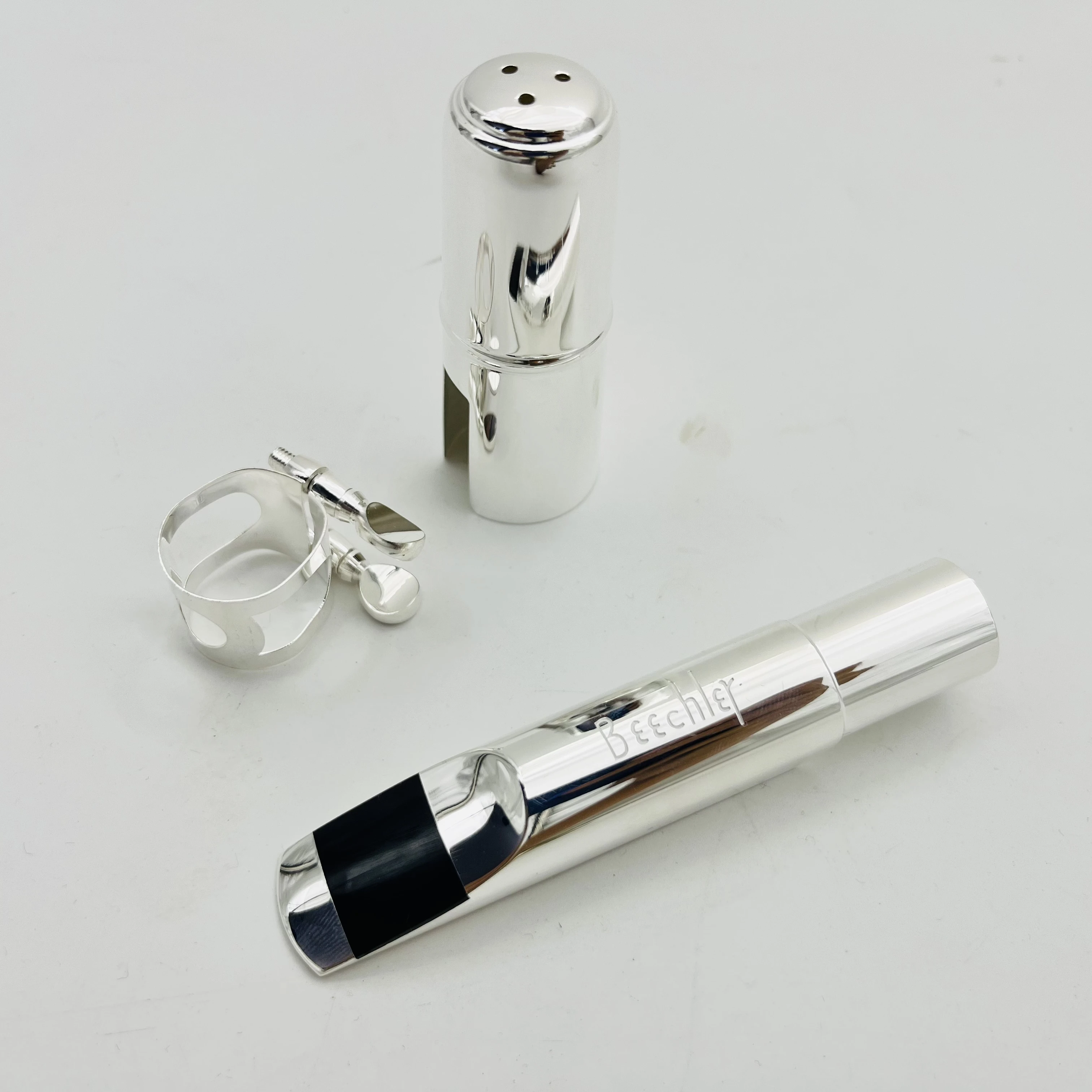 High Quality Professional Beechler Tenor Soprano Alto Saxophone Metal Mouthpiece Sliver Platied Sax Accessories Size 5 6 7 8 9