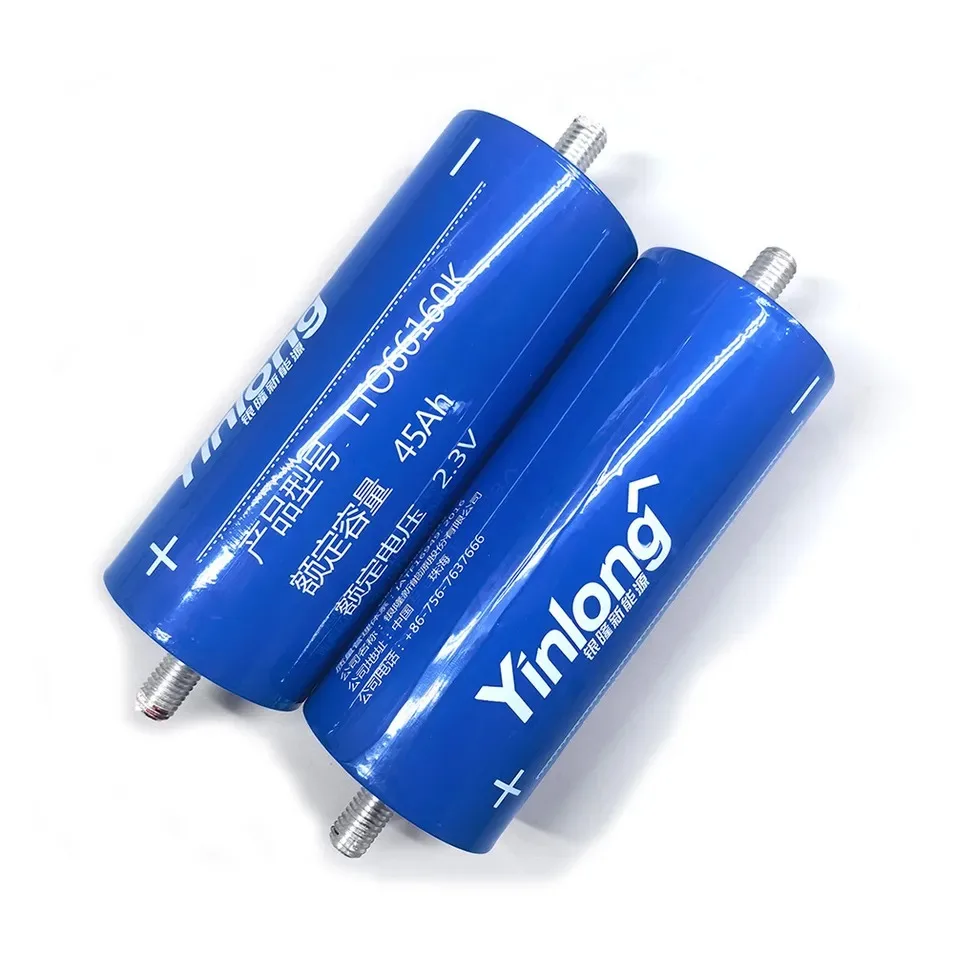 

Литий-титанатный аккумулятор LTO 2.3В 45Ач, элемент 66160, высокотоковый (10C) для электромобилей, скутеров и DIY аккумуляторных блоков