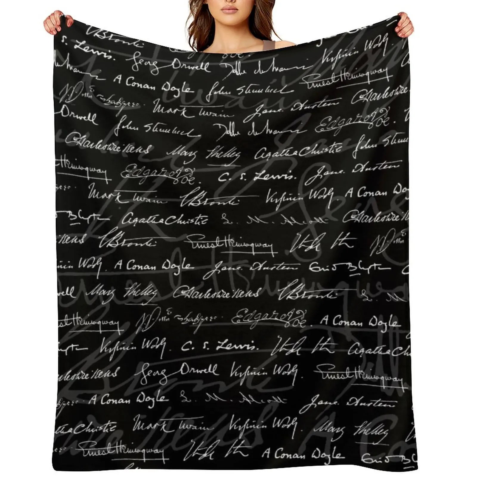 

Literary Giants Pattern Throw Blanket Winter beds Polar Soft Beds Fashion Sofas Blankets