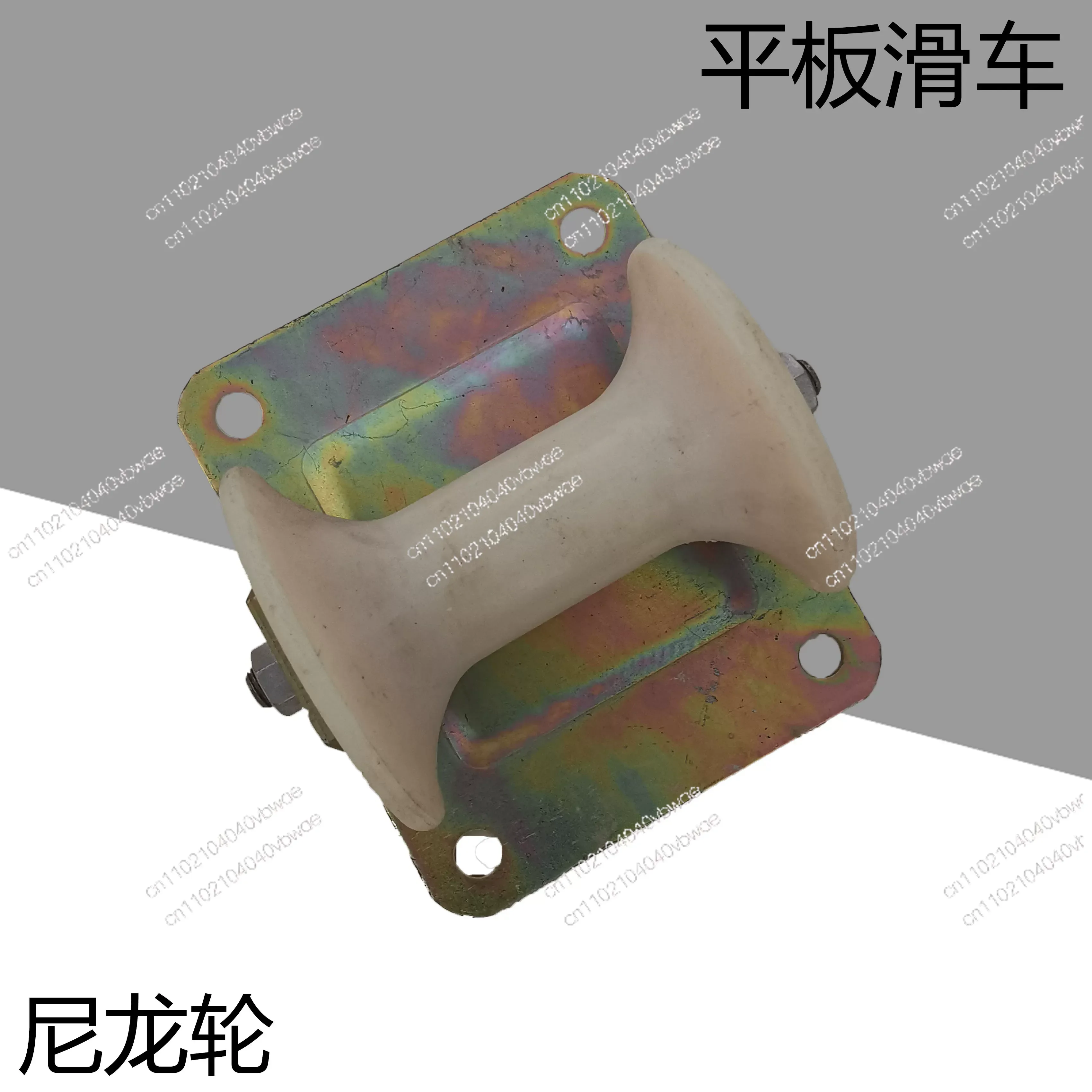 Cable Pay-off pulley Reinforced triple wellhead steel wheel three-wheel corner nylon nozzle protection