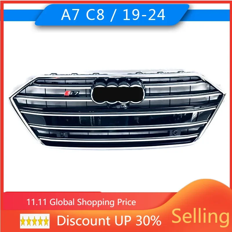 

Car Front Bumper Grille Grill For Audi A7 C8 S7 2019 2020 2021 2022 2023 Racing grills