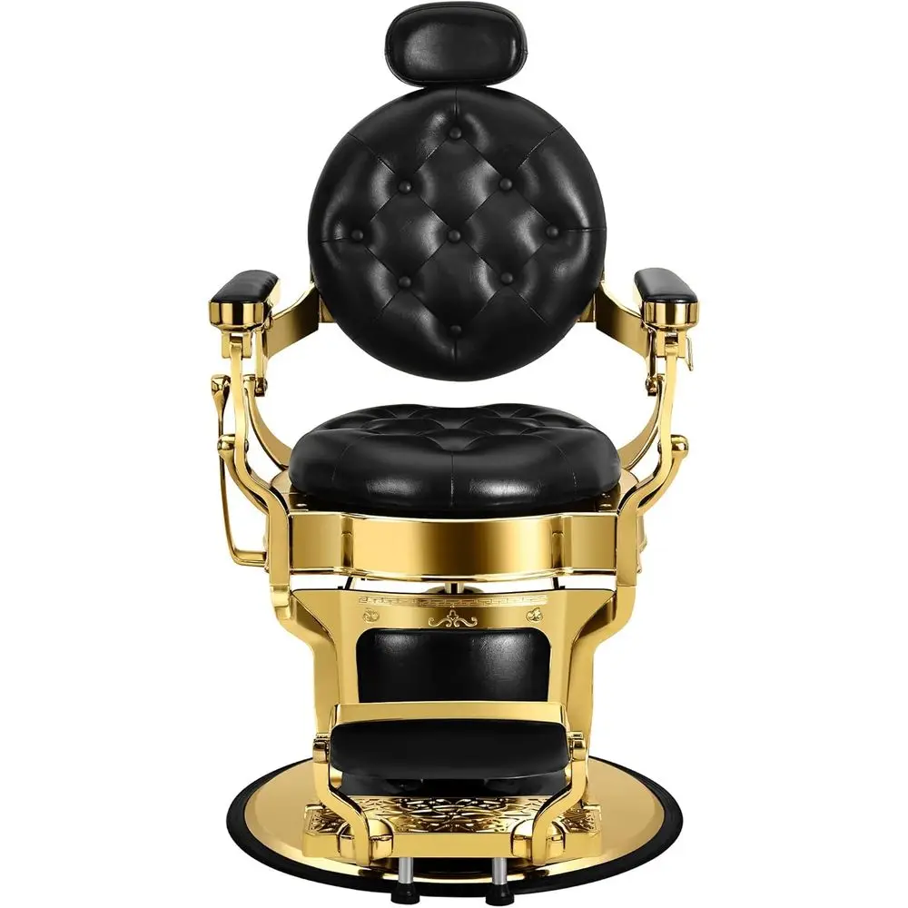 

Vintage Hydraulic Reclining Barber Chair for Hair Stylist, Salon & Spa, Classic Beauty Equipment