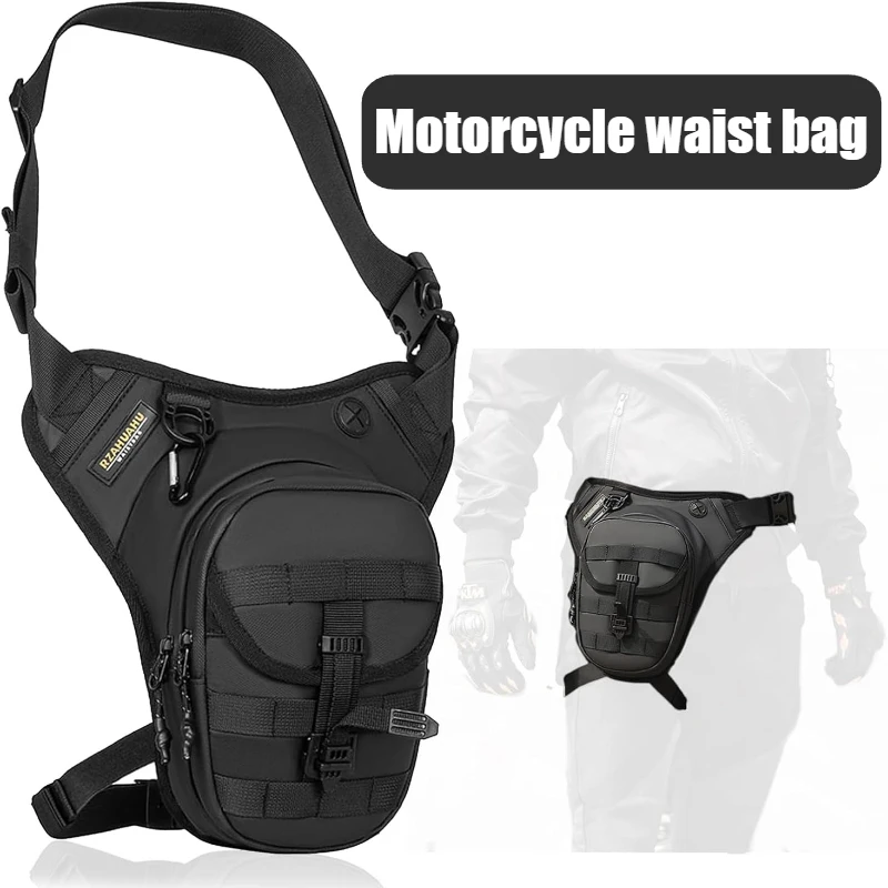

Men Women Motorcycle Leg Bag Drop Leg Bag Tactical Waist Bag Outdoor Thigh Leg Bag Pack for Hiking Mountaineering Bicycling