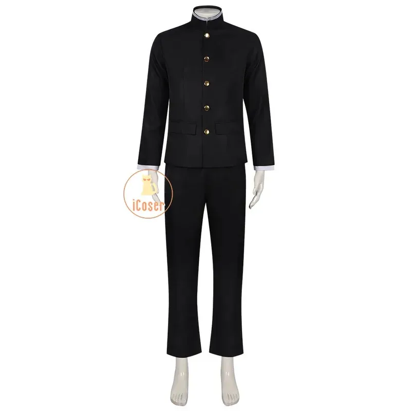 ICoser Anime Dandadan Ken Takakura Cosplay disfraz peluca uniforme escolar chaqueta Gakuran traje gafas Okarun Halloween mujeres Mena;