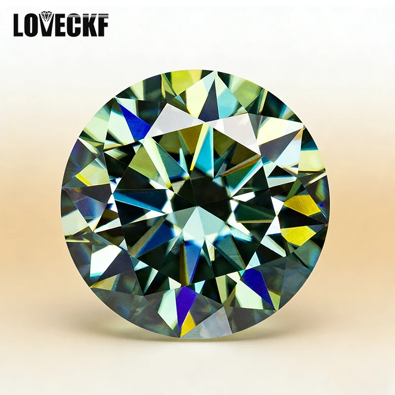 

Natural Peacock Blue Moissanite Stone 1.0-3.0ct VVS1 Moissanite Lab Diamond With GRA Certificate Pass Tester