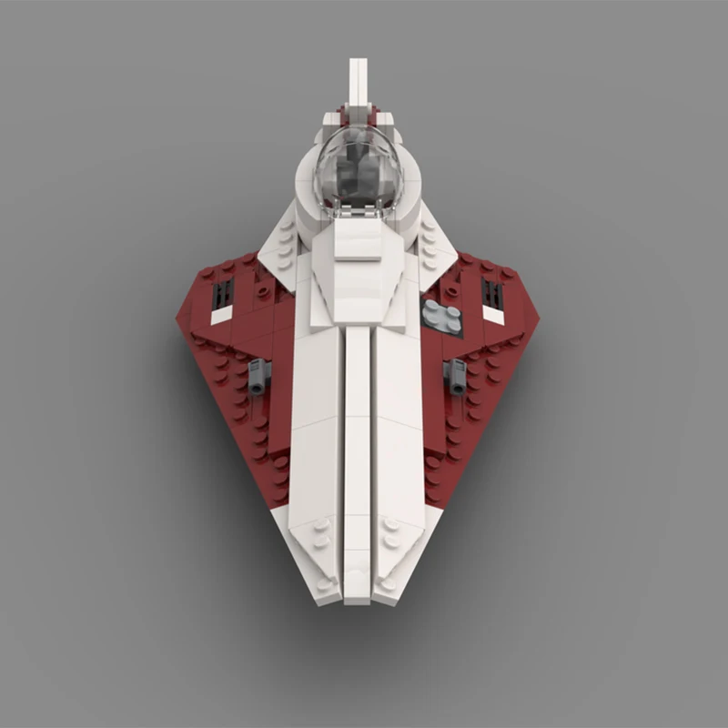 

264 шт. MOC Delta-7 джедай Starfighter 75333 MOD Оби-Вана корабль DIY модель строительные блоки игрушки на день рождения подарок