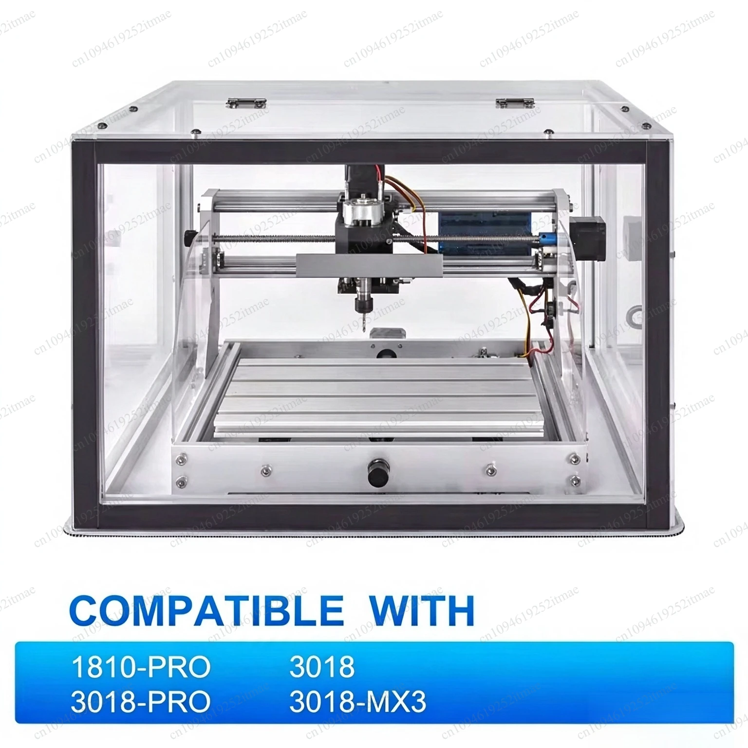 Acrylic CNC Enclosure 510×455×335mm, Compatible with CNC 3018, 3018 MX3, 1810 Pro Engraving Machine