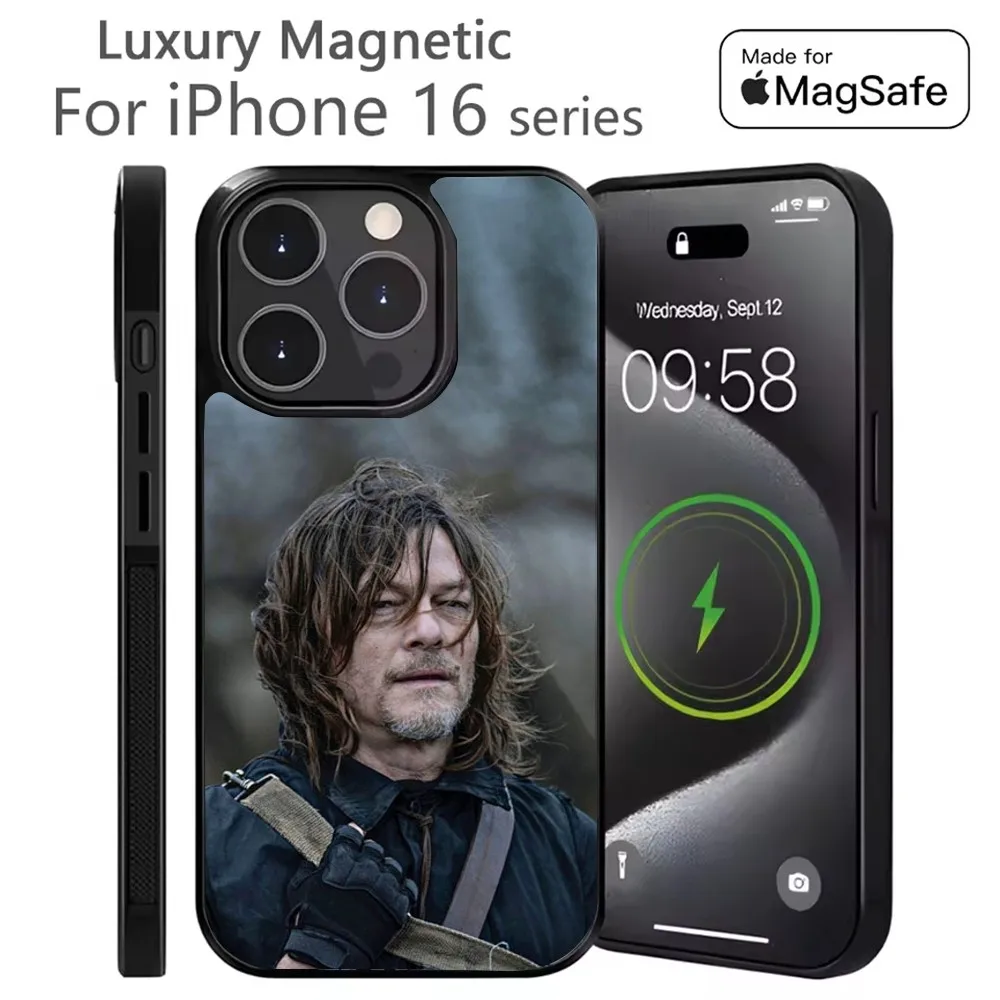 

TWD Dead D-Daryl Dixon Phone Case For iPhone 16,15,14,13,12,11,Plus,Pro,Max Mini Magsafe Magnetic Wireless Charging