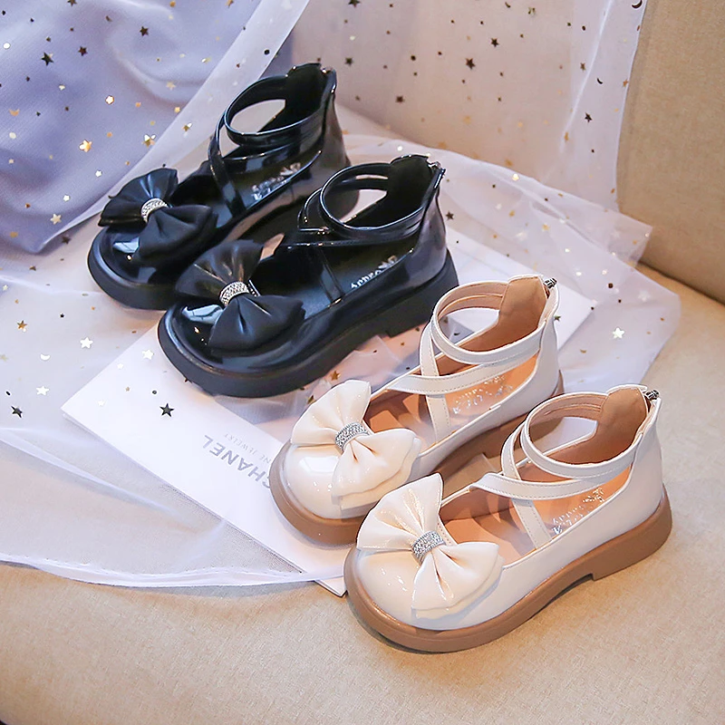 Chaussures de princesse japonaises et coréennes pour filles, en cuir PU, mignonnes, pour enfants de 26 à 36 ans, nouvelle collection printemps