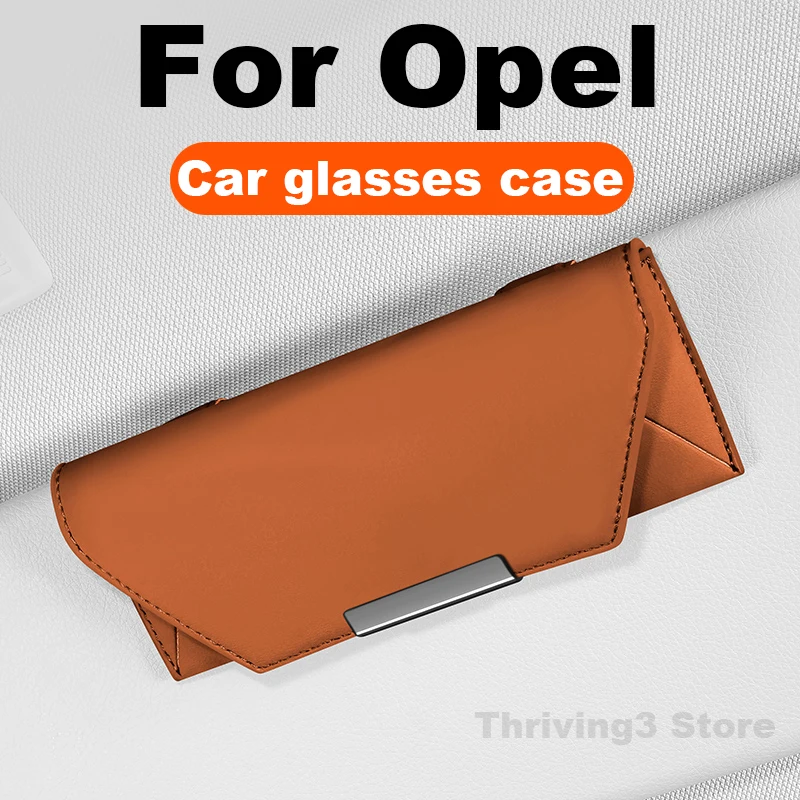 

Car Glasses Case For Opel Mokka-e Astra-e Combo-e Life Corsa-e Crossland Frontera 2025 Universal Fit Auto Sun Glasses Holder