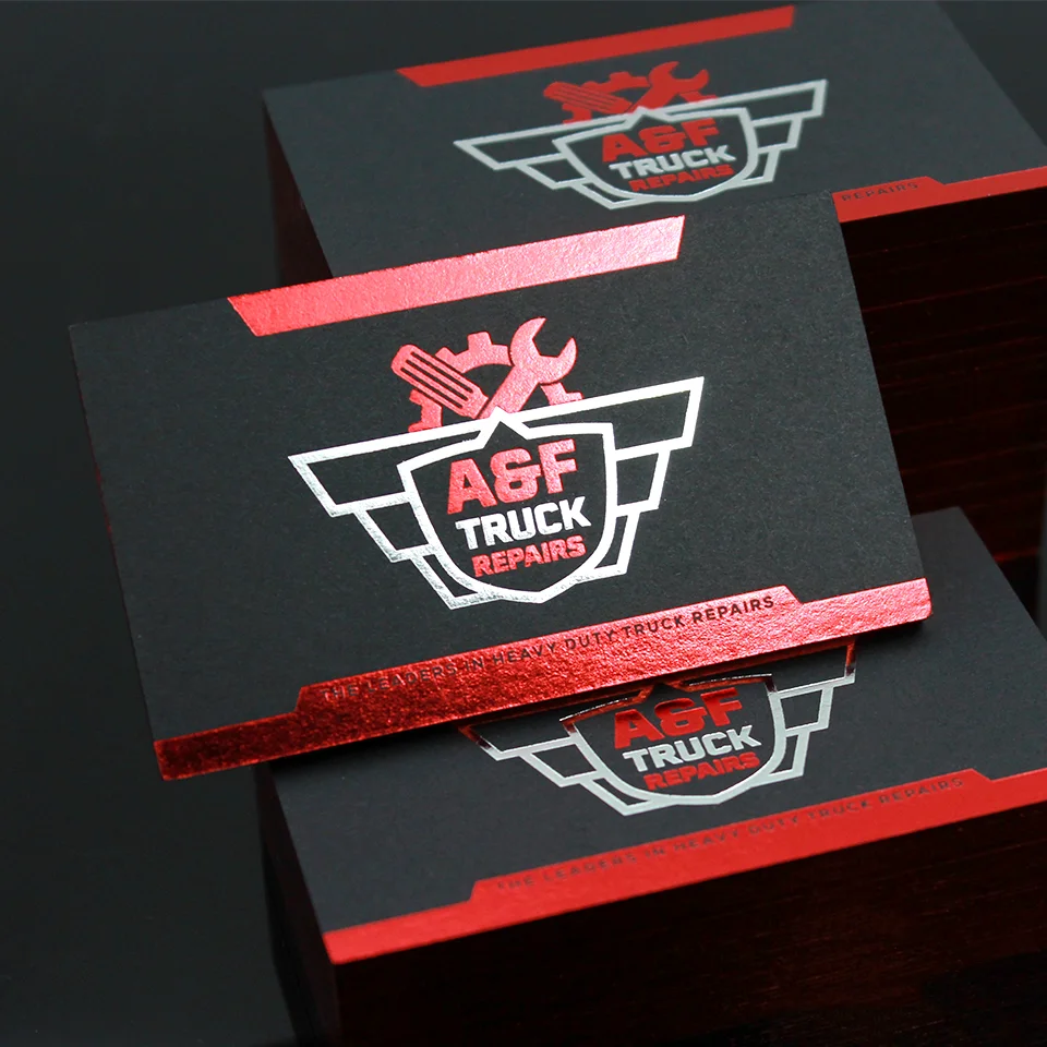 Custom High End Full Color Edge /black size Printing Thick Business Cards  Custom Full Color Edge business card