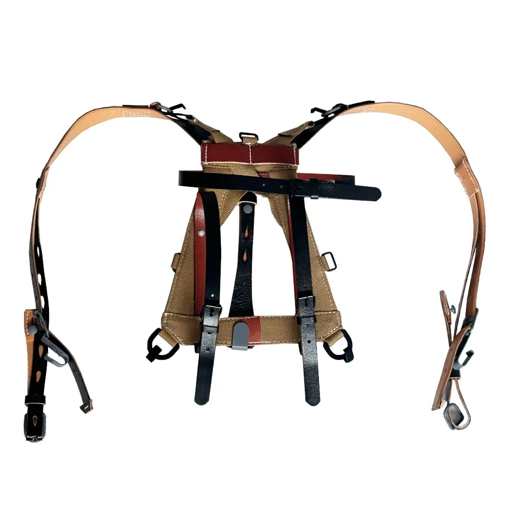 

WW 2 Germany Used A-frame Combination Equipment with Y-type Belt Leather Backpack German