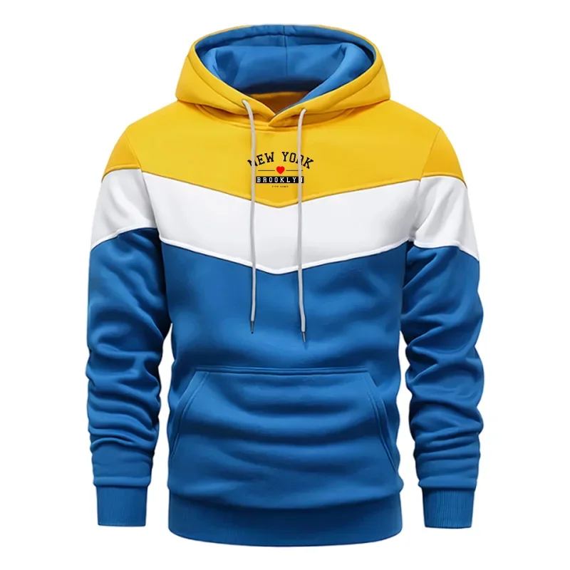 Herbst Winter Herren Hoodies Drucken Casual Tricolor Sweatshirt Im Freien Sport Jogging Herren Kleidung Vielseitige Tops Trainingsanzug 2025