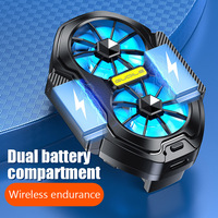 Dual Fan Rechargeable Mobile Phone Cooler Universal Cool Heat Sink Stronger Cooling Portable Phone Cooling Mute Fan Air Cooling