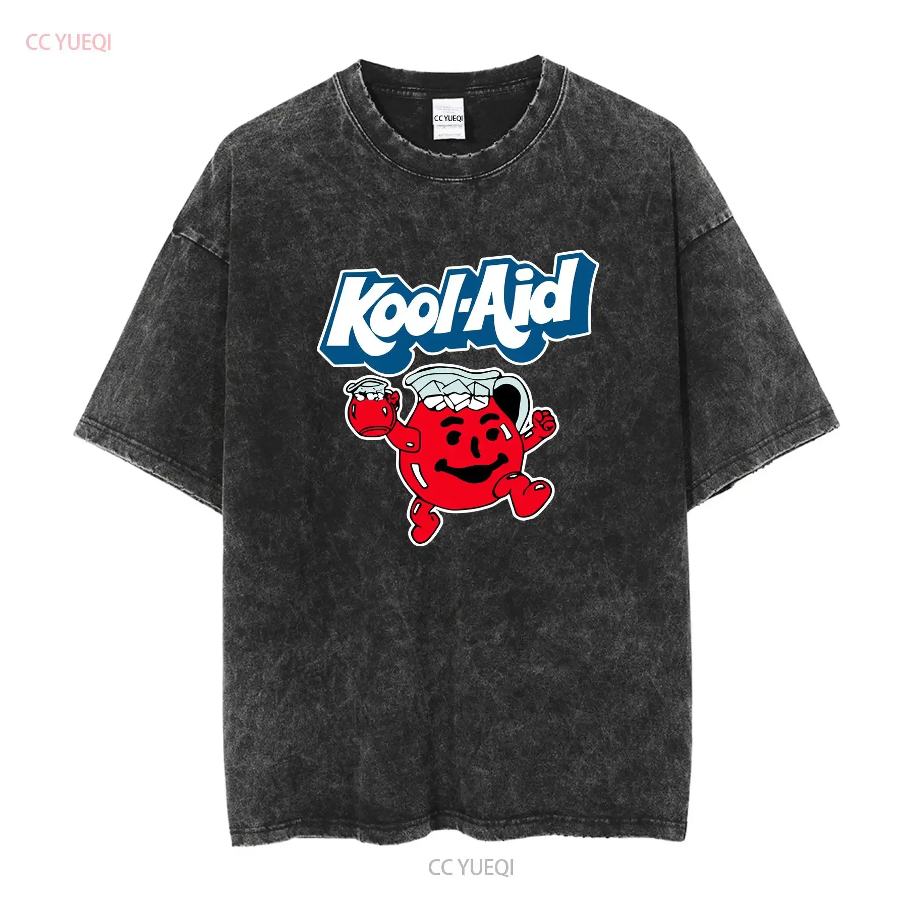 New Kool Aid Man Oh Yeah Logo T Shirt Funny Size S to 5XL vintage Washed fashion Soft homme graphic Slightly streetwear