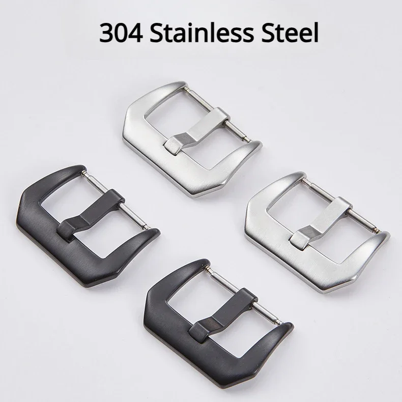 304 Stainless Steel Watch Buckle for Panerai PAM Watch Band 16mm 18mm 20mm 22mm 24mm 26mm Solid Metal Pin Buckle Matte Polished