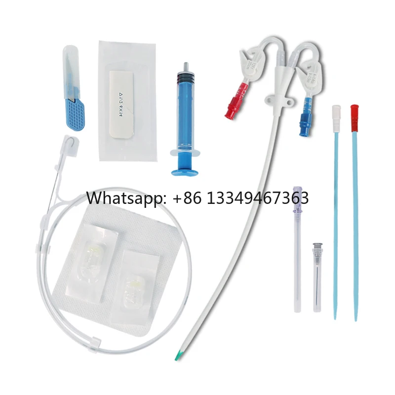 Medical Supplies Permanent Three Double Lumen Catheter Dialysis Catheter Kit