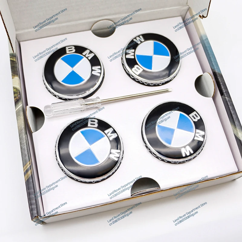 BMW G11 G12 G30 G31 G32 G38 G01 G08 G02 G05 F45 F46 F52 F48 F49 F39 F90 4pcs 56 68mm Floating Wheel Center Caps Auto Accessories