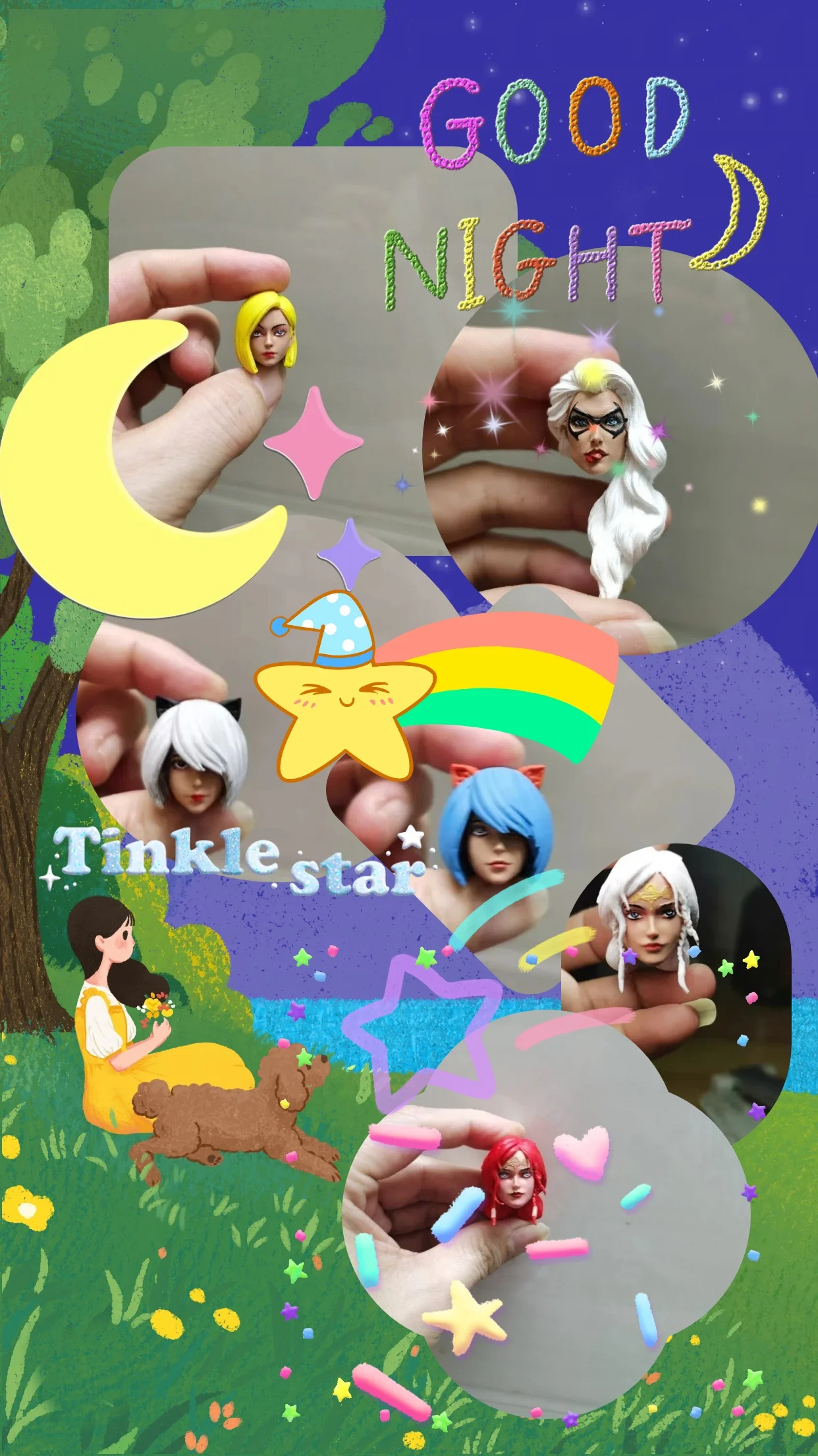 

【30days Made】Коллекция аксессуаров: окрашенная скульптура головы женского персонажа-солдата в масштабе 1/12 для 6-дюймовых фигурок из аниме и игр