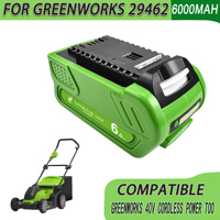 For GreenWorks 29462 40V 6000mAh Rechargeable Battery For 29462 29472 29282 G-MAX Replacement Lawn Mower Power Tools Battery