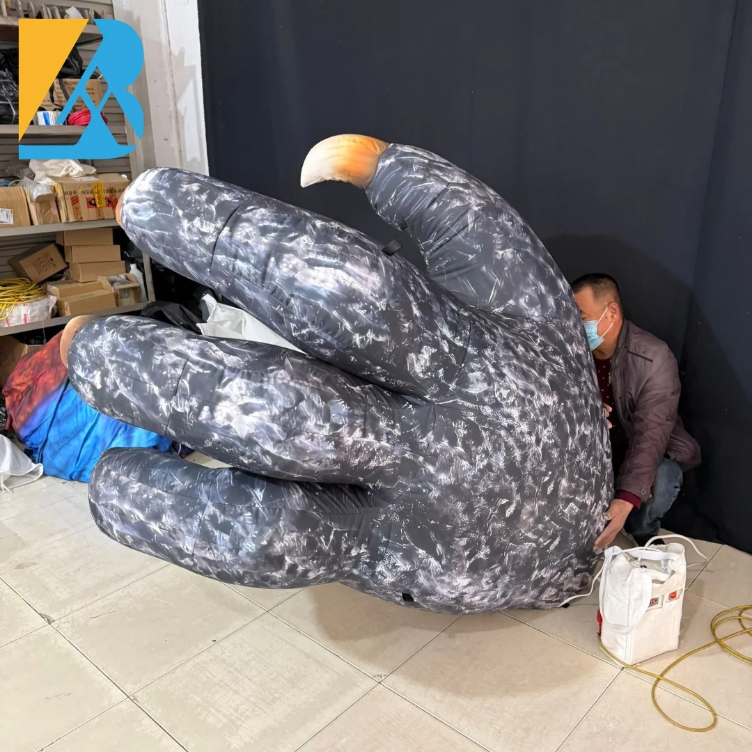 Maßgeschneiderte Event-Party-Versorgung, riesige aufblasbare Monsterhand für Bühnen-Selfie-Spielzeug