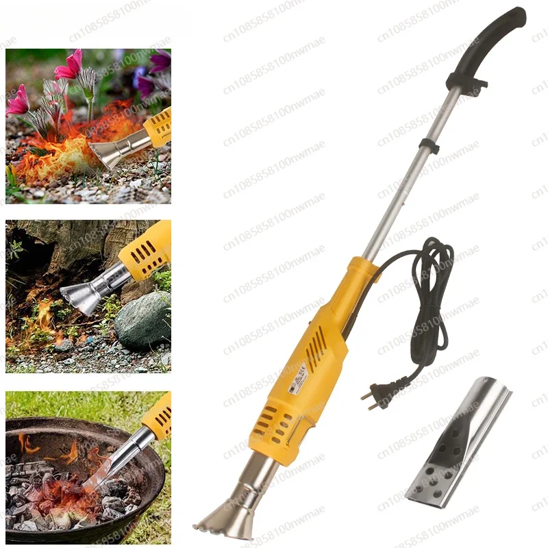 2000W Electric Weed Burner Flame Weed Burner Electric Thermal Weeder Hot Air Weed Killer Thermal Weeding Grass Removal Tools