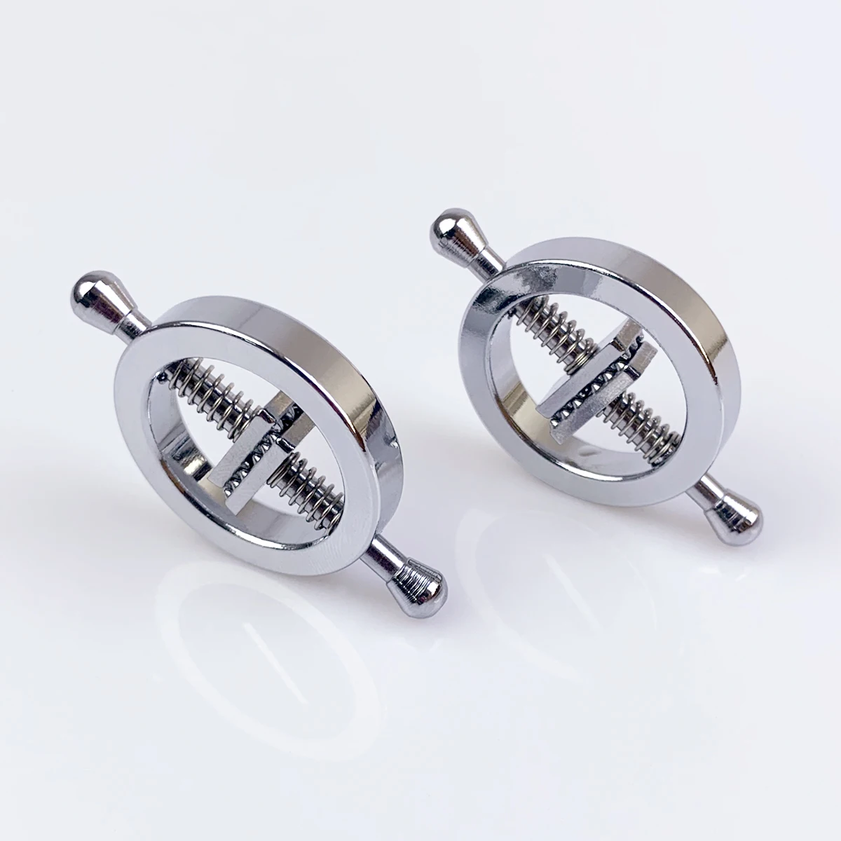 BDSM 1 Pair Metal Nipple Clamps Adjustable Breast Spring Clamps Bondage Sex Slaves Nipple clips Adult Sex Toys For Woman - Image 3